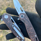 DFF-007 Custom Copper & Carbonfiber Scales Folding Knife